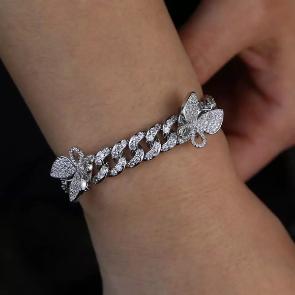 Jewelry - butterfly cuban bracelet